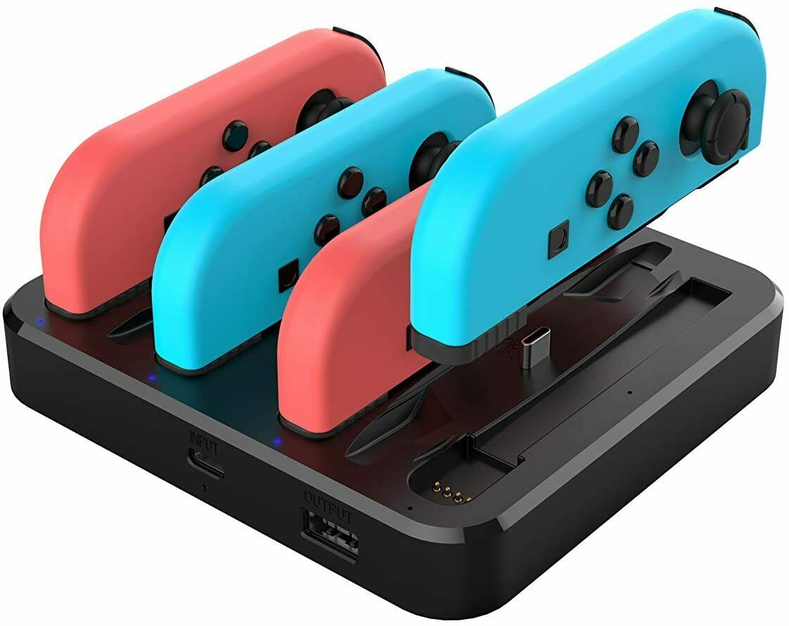 Charging Dock Station Compatible with Nintendo Switch Joy Con Controllers Stand