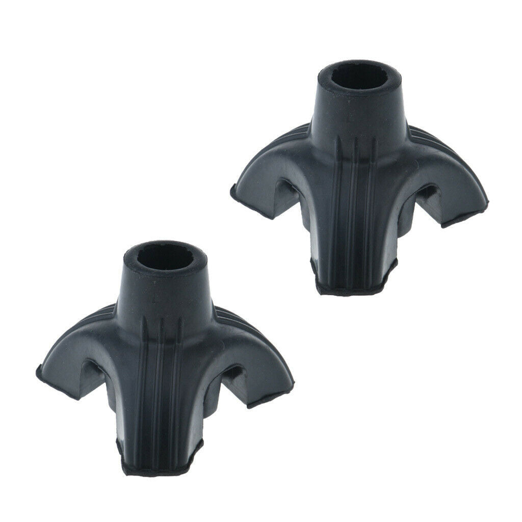 2pcs Tripod Rubber Replacement Tip For Cane Walking Stick Crutches 19mm