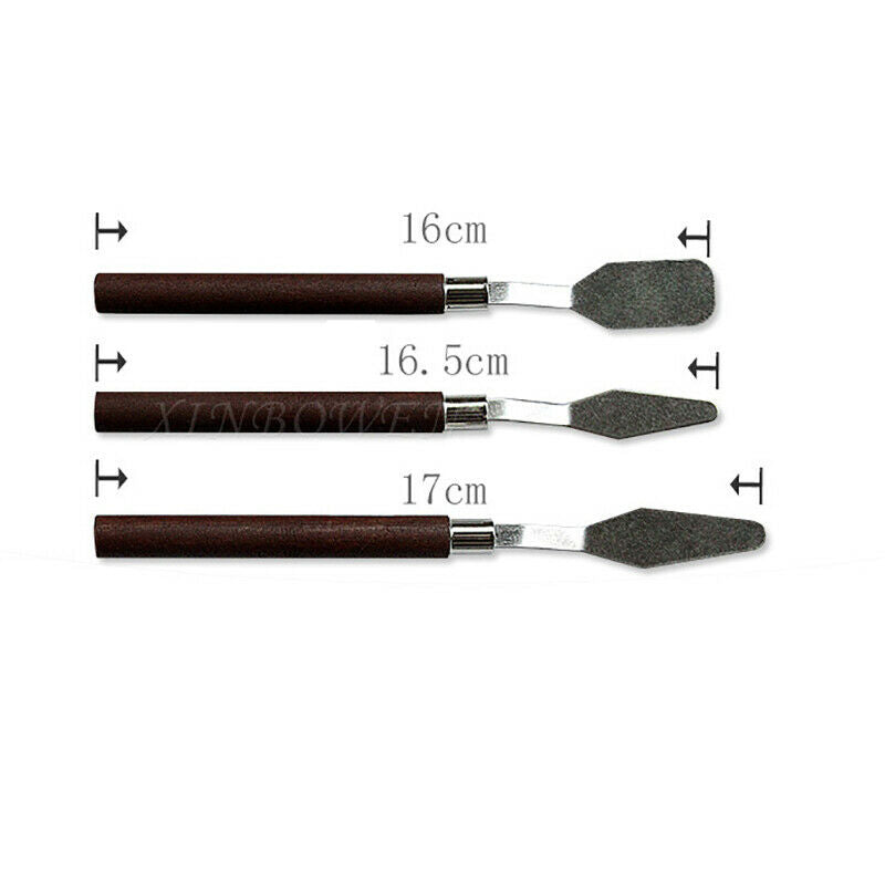 3pcs/set oil painting scraper of acrylic gouache oil paint color palette .l8