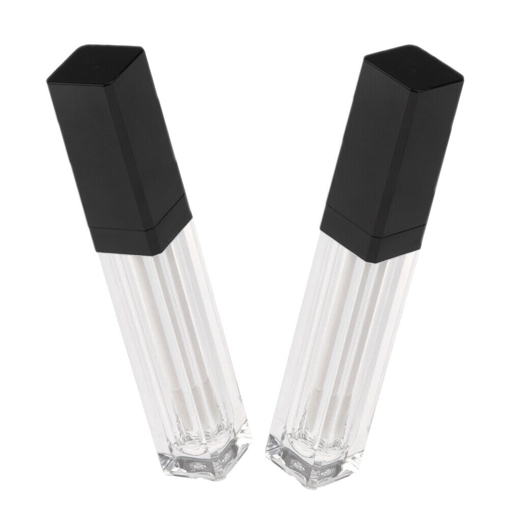 Travel Empty Clear Lip Lip Tube Lip Balm Lip Oil Bottle Container 2pc