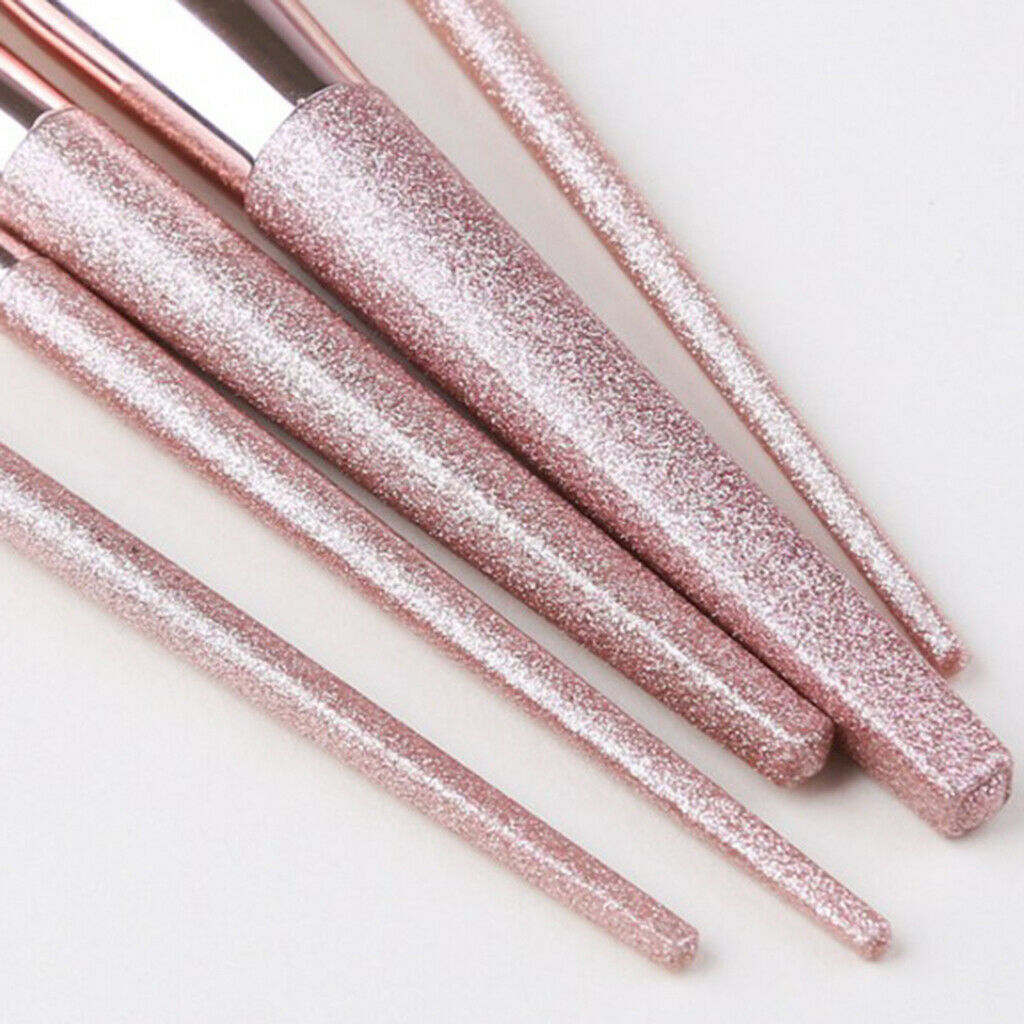 5pcs Ultra-soft Makeup Brushes Loose Powder Liquid Blender Eyebrow Brush
