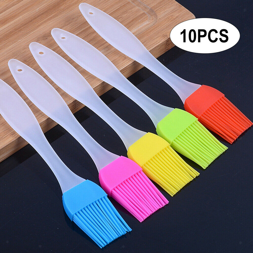 10x Oil Brush Pastry Brush Dishwasher Safe Color Random Kitchen Accessories