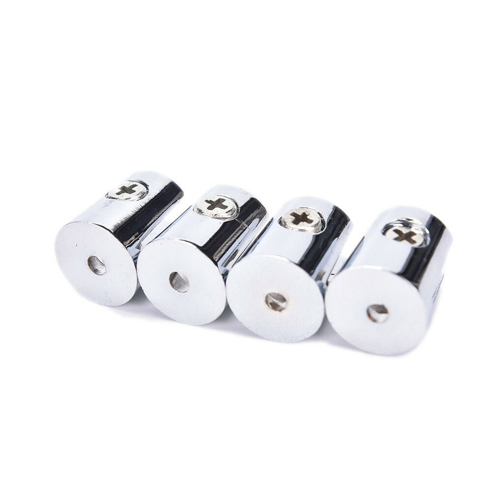 4Pcs Round Shelves Support Brackets Clamps Clips 4-6mm Glass Wooden Acryl.l8