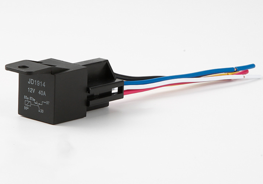 5 Pack 12V 30/40 Amp 5-Pin SPDT Automotive Relay with Wires & Harness Socket Set