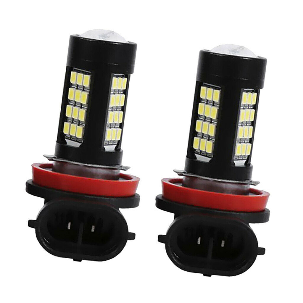 2 Pieces H11/H8 42 LEDs White Fog Driving Lamp Daytime Running Light 6500K