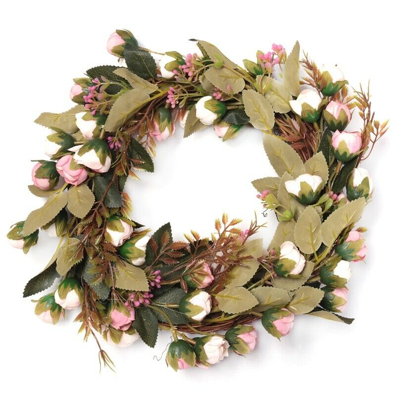 Christmas Flower Wreath Rose Garland With Elegant Best For Home Wall Door And S5