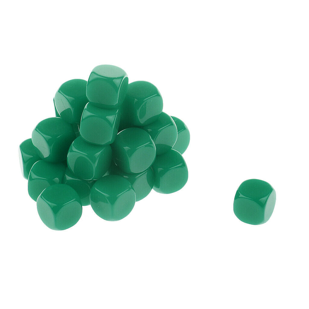 100x Blank D6 Six-sided Dices Cubes for Dragons D&D TRPG Party Game Supplies