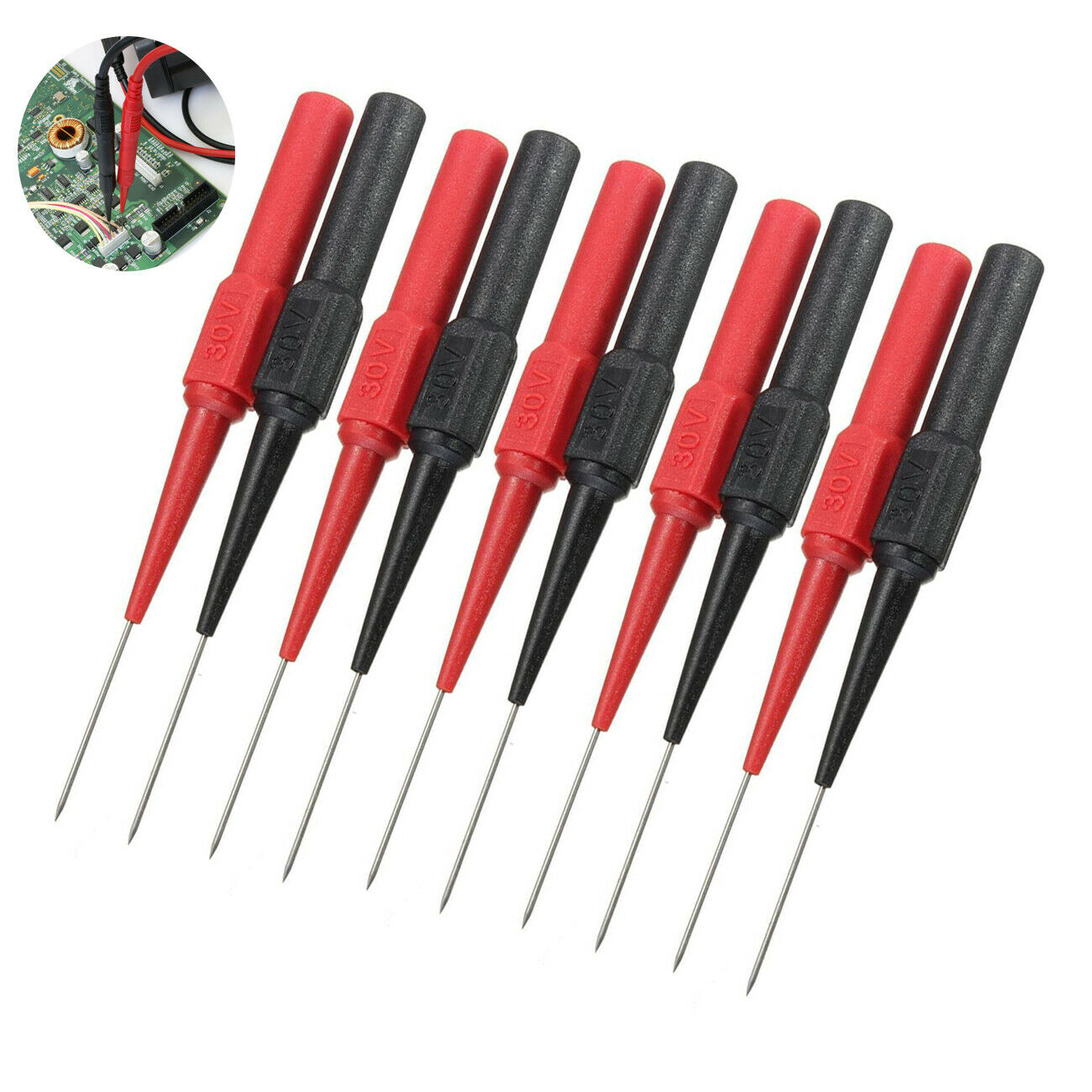 10Pcs New Micro-Needle Multimeter Test Leads To Extend The Back Probe Tip Needle