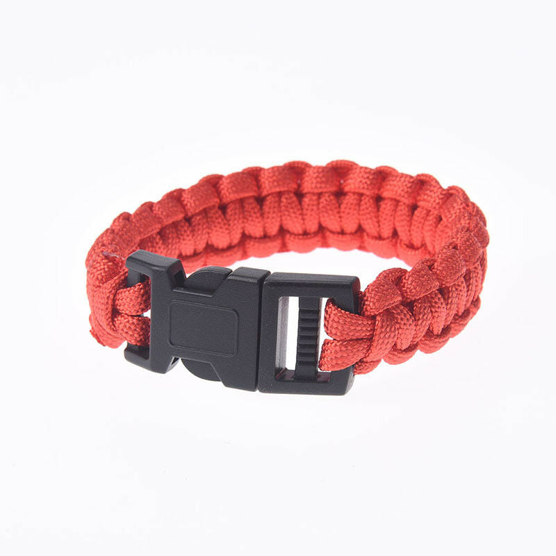 outdoor camping paracord parachute cord emergency survival bracelet rope BDAU