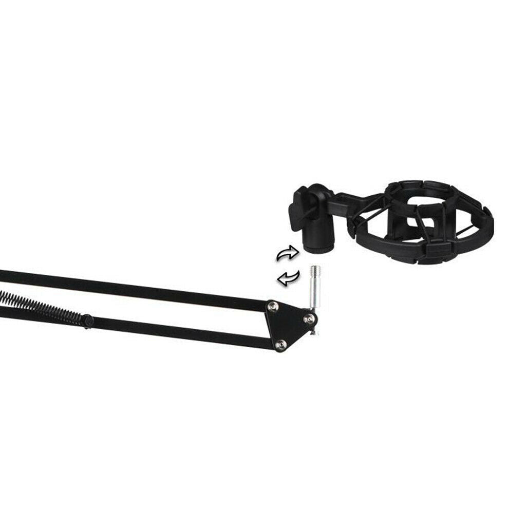 Condenser Microphone Kit for Studio Recording Black B with Sound Card
