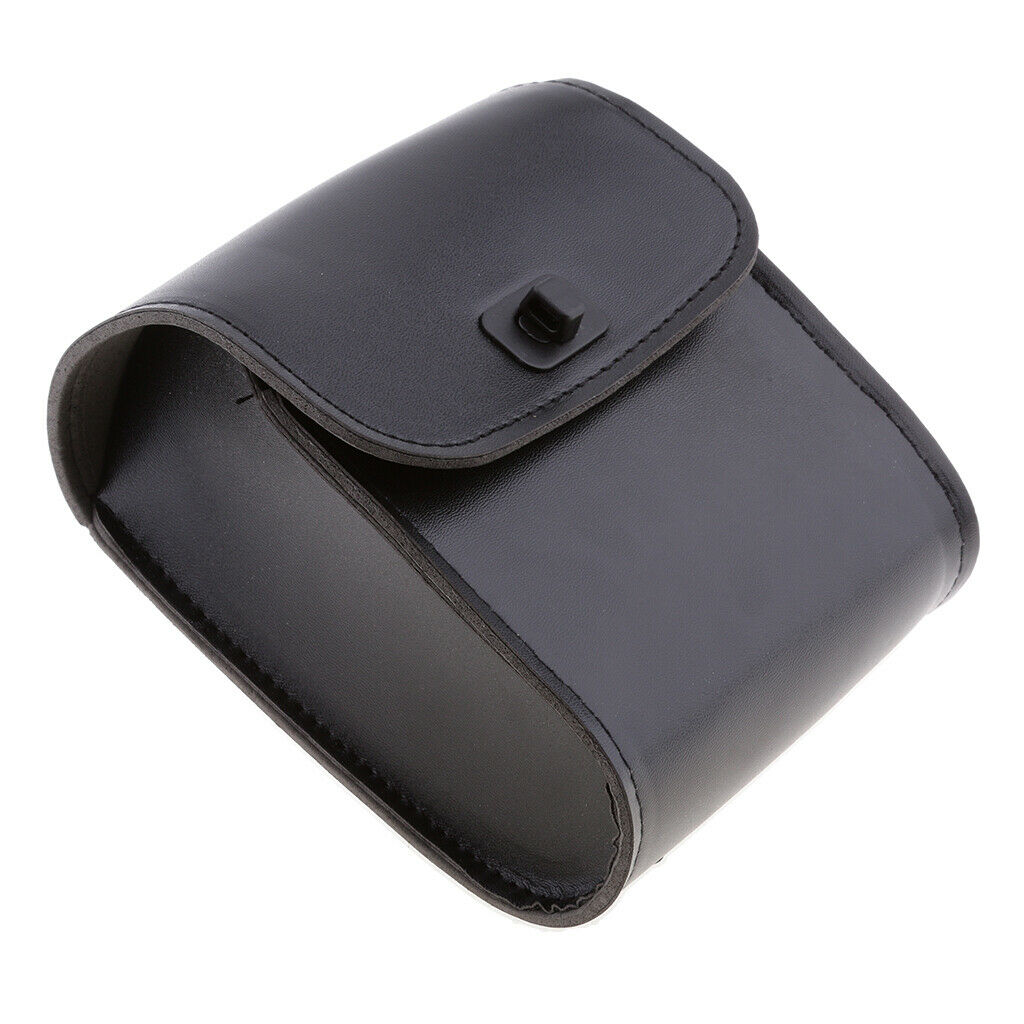 Motorcycle Leather Bike Side Storage Saddle Bag Tool Pouch Luggage Black