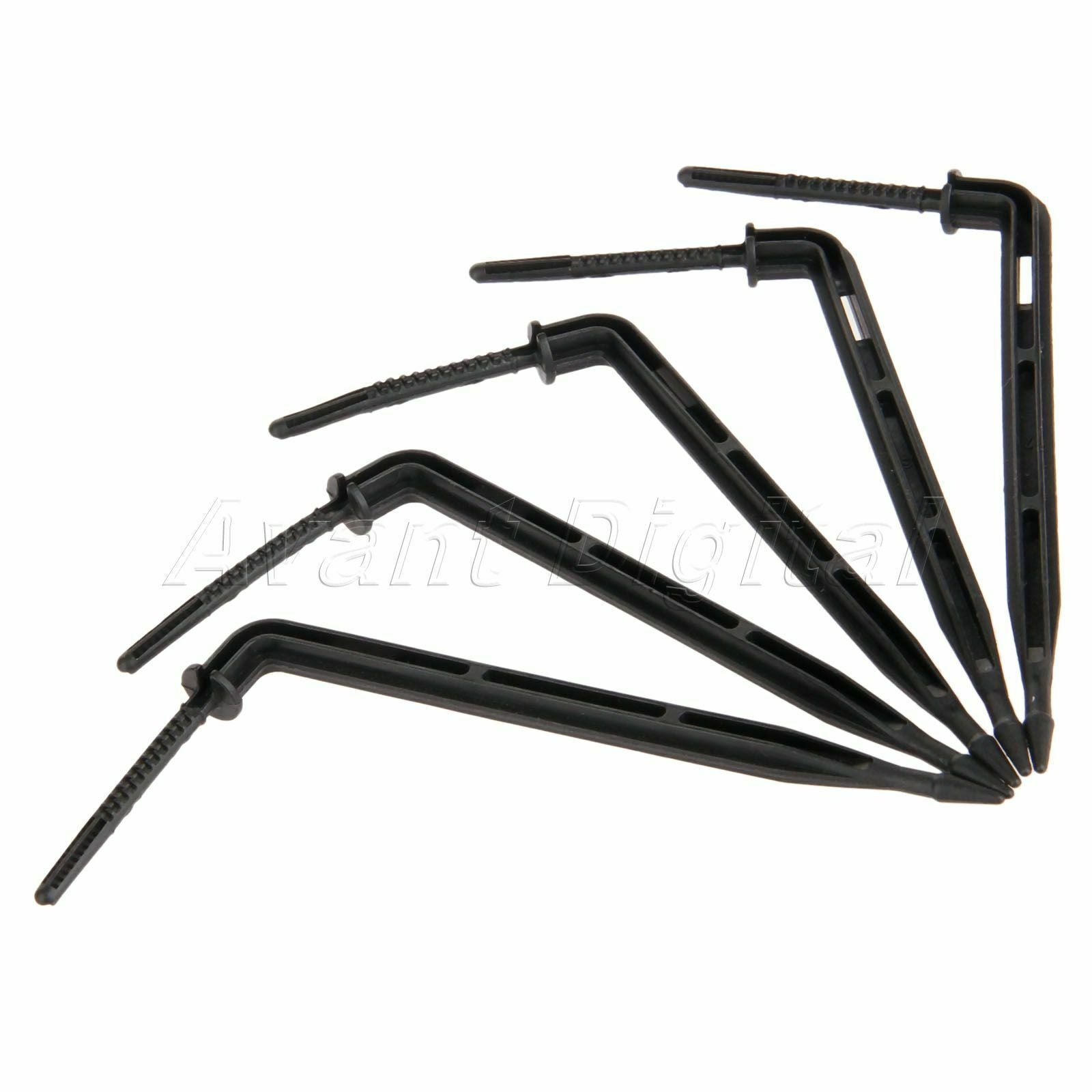 Practical Black Micro Drip Arrow Emitter Sprinkler Irrigation Flower Drop 100pcs