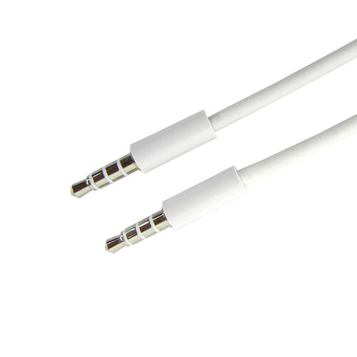 3.5mm 1/8'' Male To Male 4-Pole 3 Ring TRRS AV Audio Extension Cable 1M