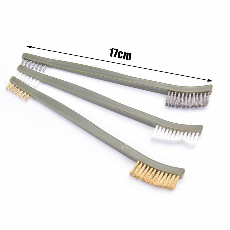 Steel Mini Double-end Wire Polishing Brush Metal Cleaning Rust Brush Gas Stove