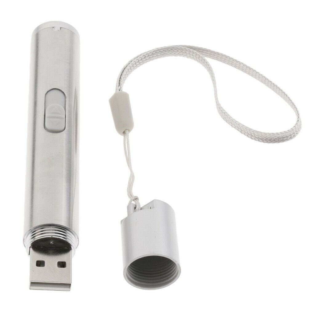 Electronic USB Rechargeable Lighter Multifunctional Led Flashlight Stainless
