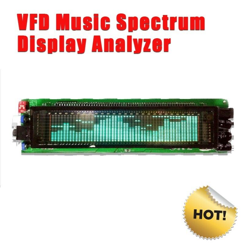 1pc VFD Music Spectrum Display Analyzer W/ clock Audio Level Indicator rhythm