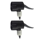 2Pcs Dual Head Bike Foot Hand Pump Bicycle Valve Adapter Connector Nozzle