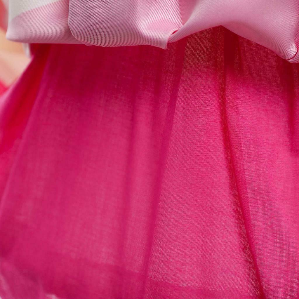 Flower Girls Dress Stripe Bowknot Wedding Bridesmaid Party Pageant 2XL Rose