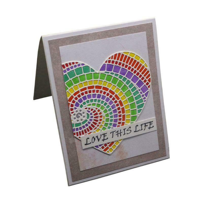 Heart Metal Cutting Dies Stencil Scrapbooking DIY Album Stamp Paper Cards Emboss