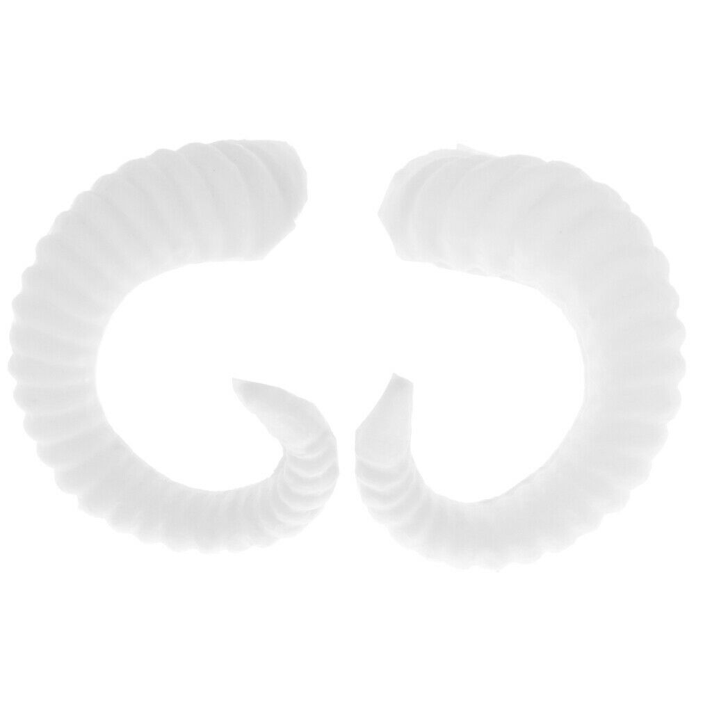 Pack of 2 handmade white sheep horns Christmas headband