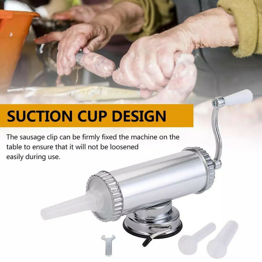 Aluminum Alloy Kitchen Manual 2 LBS Sausage Maker Filler Saugage Press
