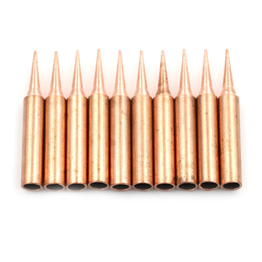 10Pcs/Lot 900M-T-I Soldering Tips Pure Copper Low Temperature Soldering Iron TH