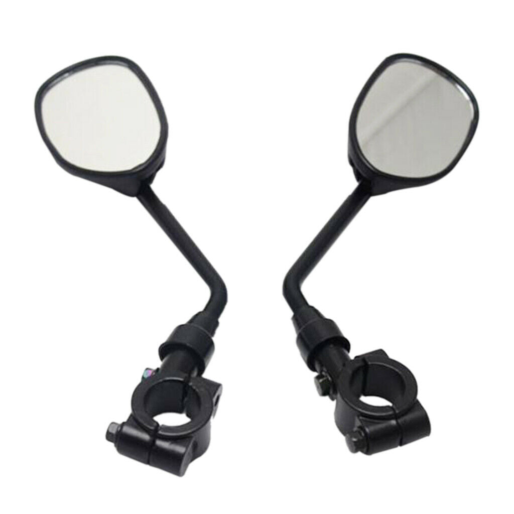 1 Pair Rear View Mirrors 3 '' Round 7/8 '' High Quality Aluminum End Bar Handle,