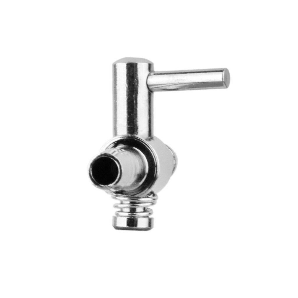 Aquarium Tank Air Pump Flow Tube Pipe 1-Way Stainless Steel Control Valve