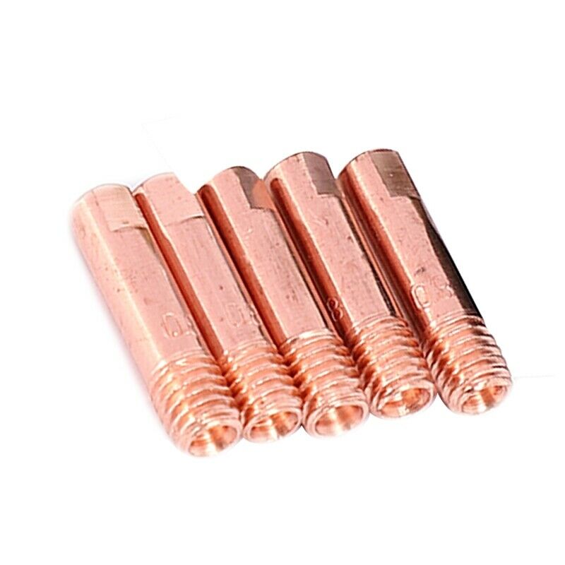 9Pcs/Set 15Ak Mig/Mag Welding Nozzle Contact Tips 0.8X25Mm M6 Gas Connector S1M6