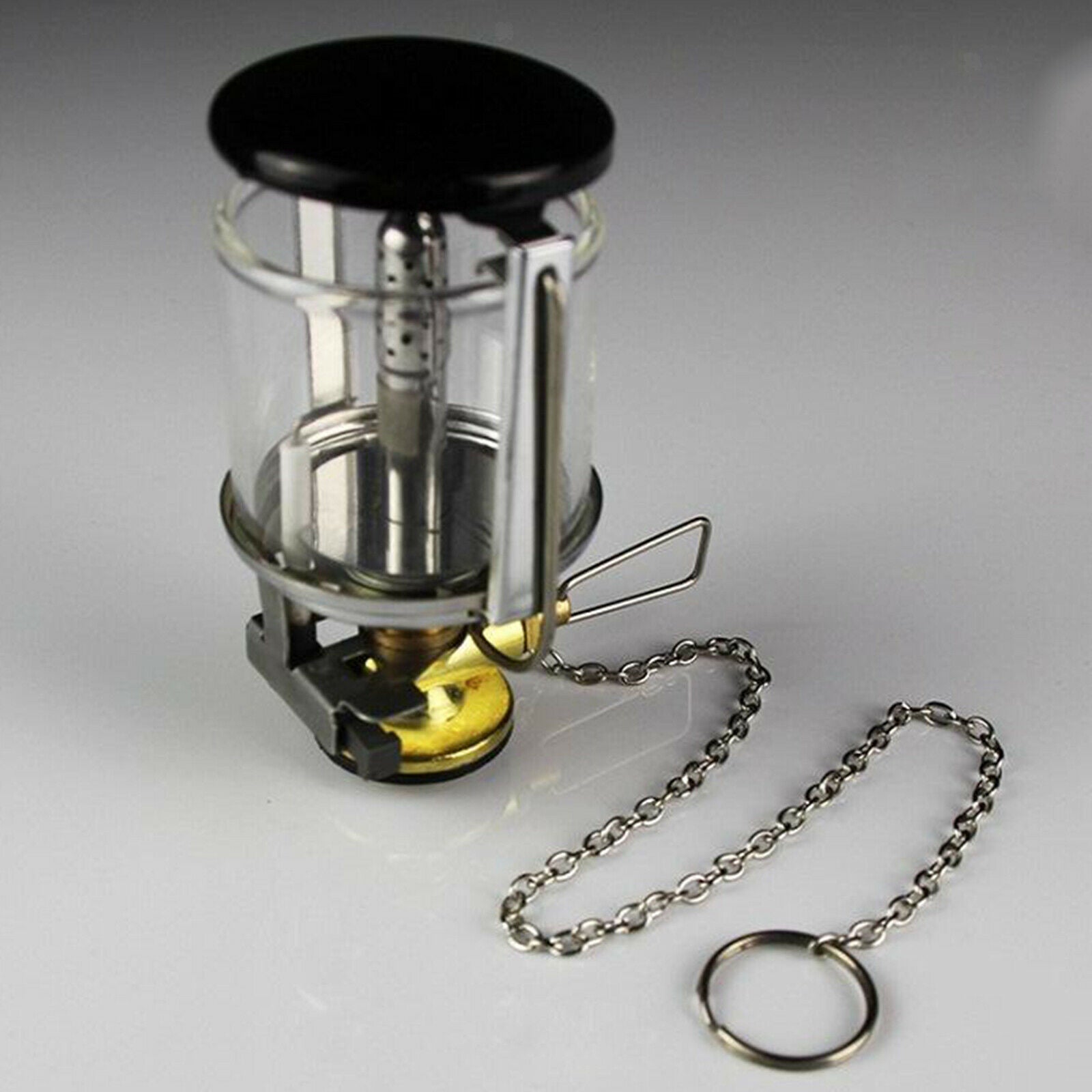 Gas Lantern Compact Fuel Lamp Tent Butane Warm 80LUX Heater Chain Equipment