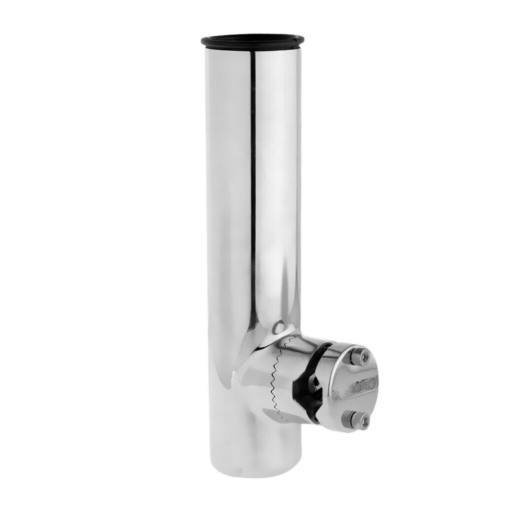 Stainless Steel Boats Sea Clamp On Fishing Rods Holder for Rails 3/4" to 1