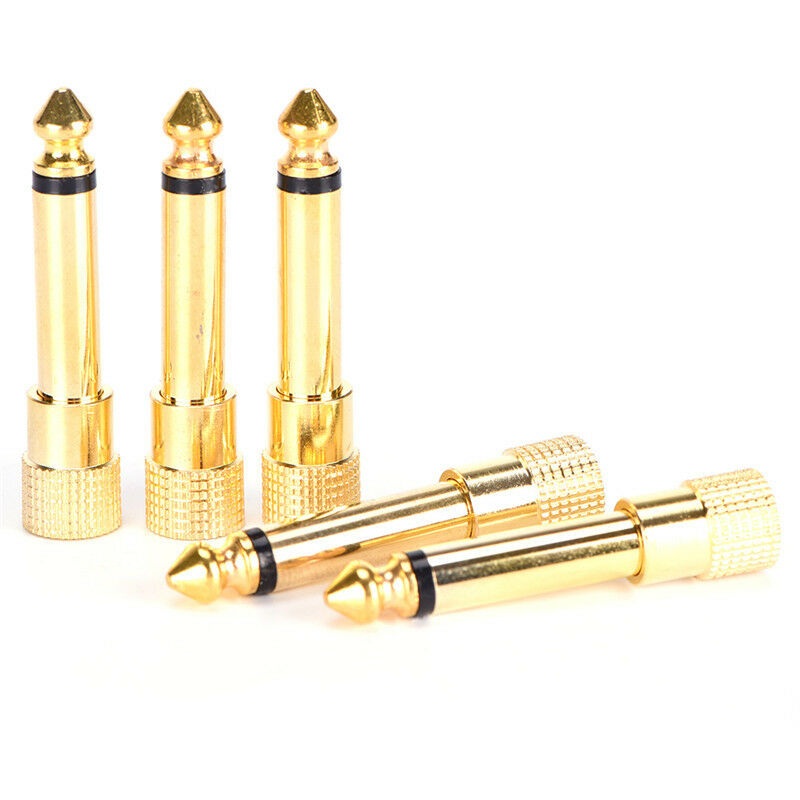 6.3mm 1/4" Male plug to 3.5mm 1/8" Female Jack Stereo Headphone Audio Ada.l8