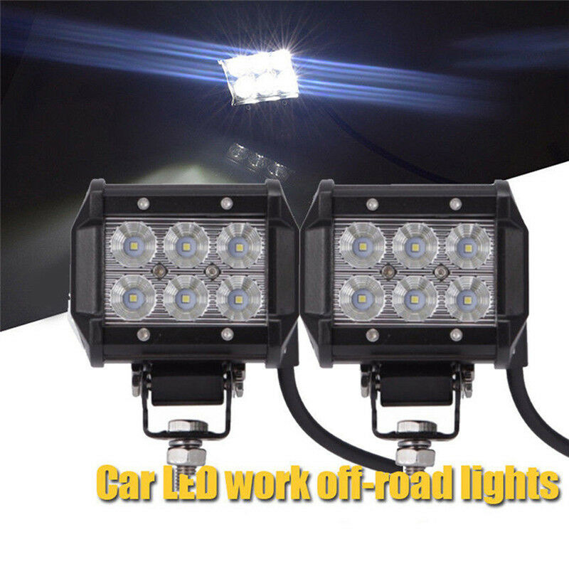 18W LED Work Light 4WD Offroad Spot Fog ATV SUV UTE Driving Lamp For J SEAUBD