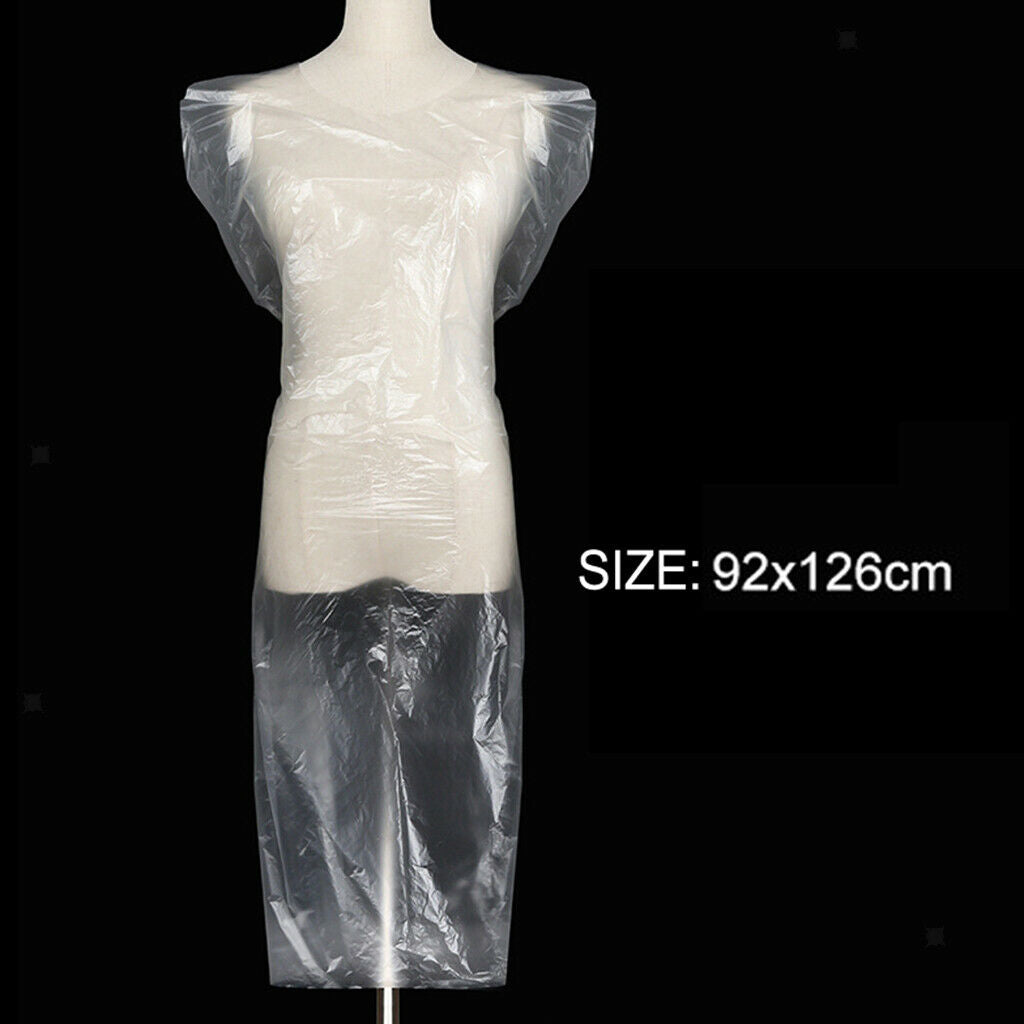 100pcs Hair Cutting Cape Unisex Hairdressing + 4pcs No Bend Hair Clips