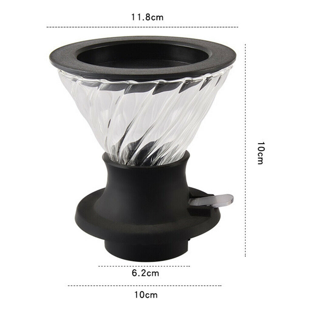 Coffee Maker Coffee Filter Pot Tool Brewing Coffeepot Coffee Funnel 360ml