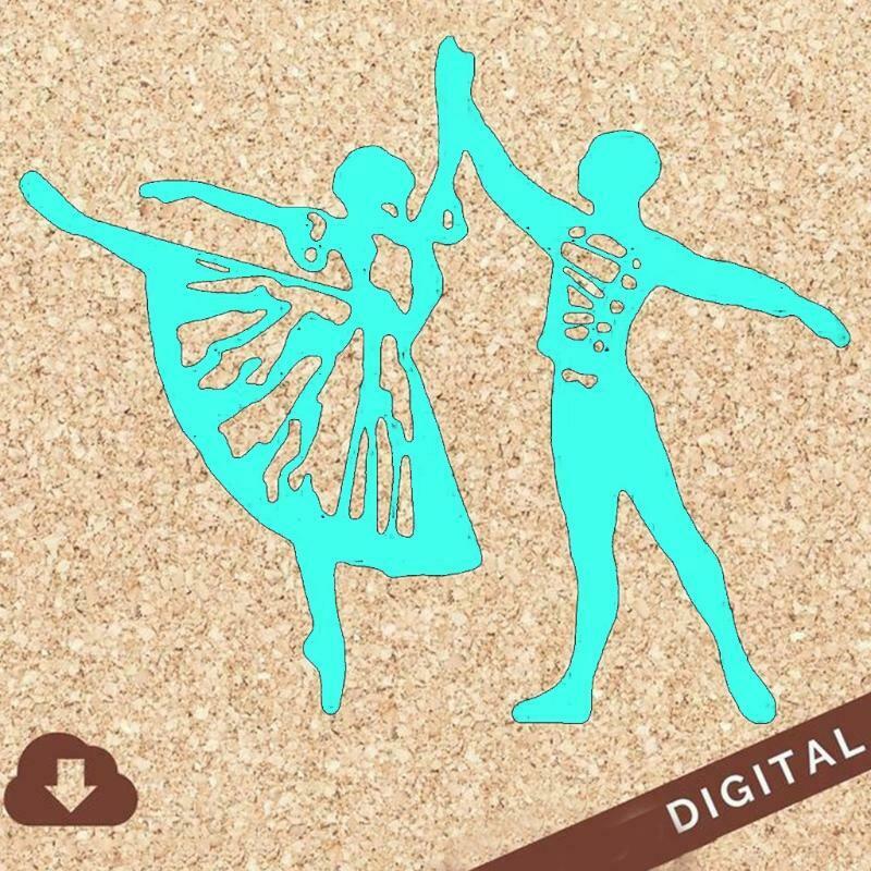 Dancing Metal Cutting Dies Stencil DIY Scrapbooking Album Paper Card Template