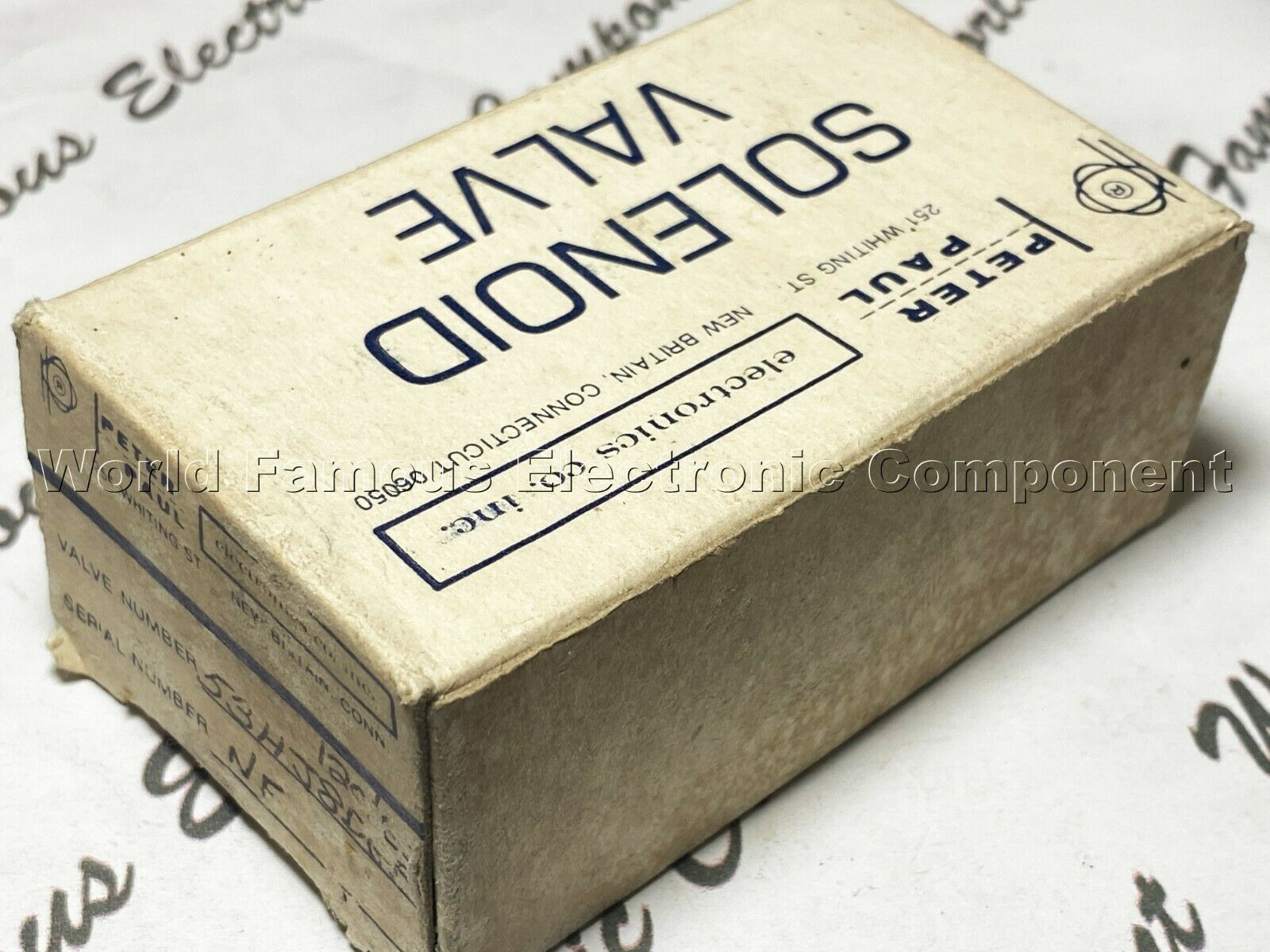 1pcs - PETER PAUL 53HJ8DGB-NF 120V 60HZ 7W PSI-150 SOLENOID VALVE NOS
