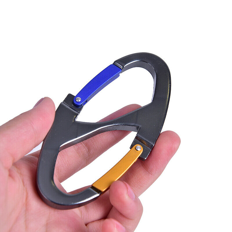 8 Shaped Carabiner Keychain Snap Clip Hook Hiking Buckle Outdoor Camping .l8
