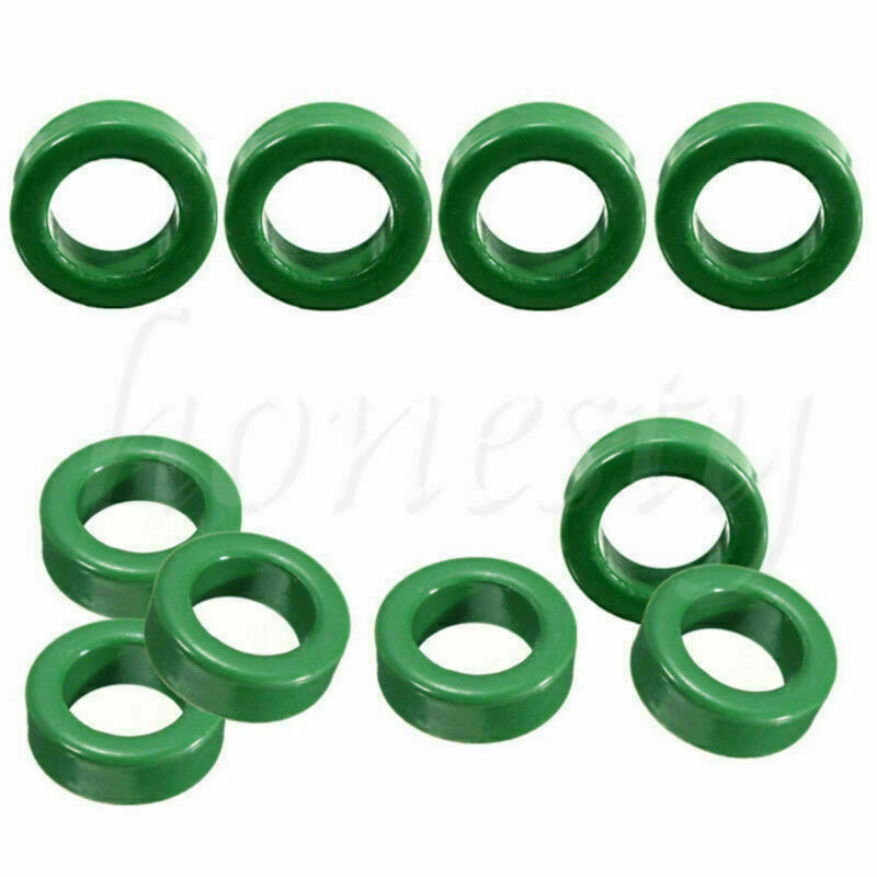 15Pcs 14mm*8mm *6mm Round Green Transformers Toroid Ferrite Cores