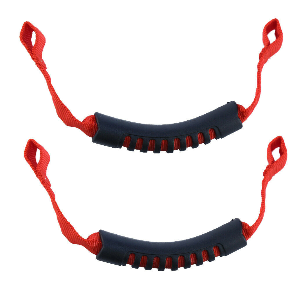 2 Pieces Car Rear Seat Grab Handle for Jeep Wrangler JK JKU JL 2007-18