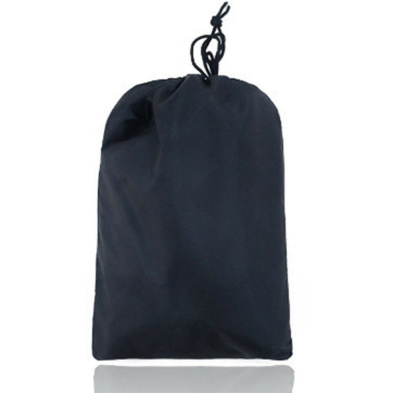 Motorcycle E-Bike Cover Full Black Waterproof Outdoor Rain Dust UV Protector