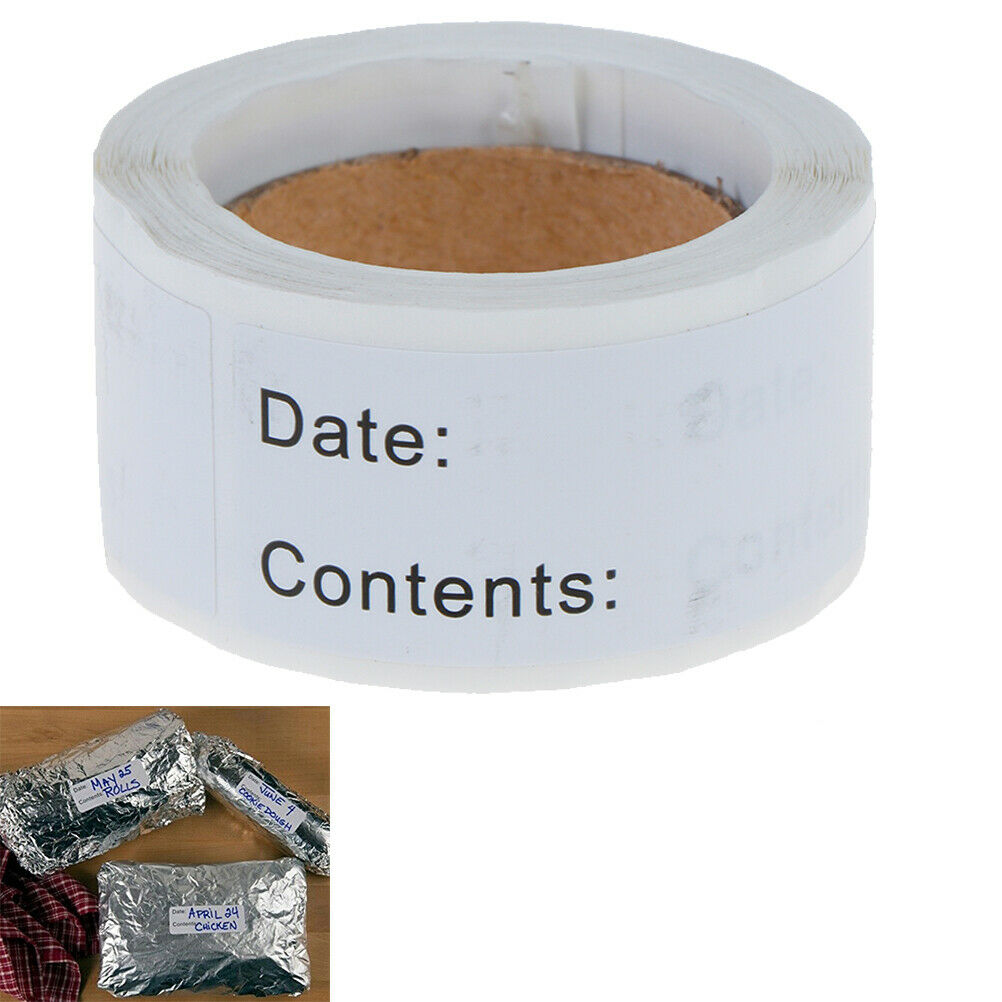 125pcs Food Storage Labels Refrigerator Freezer Labels Adhesive Lab.l8