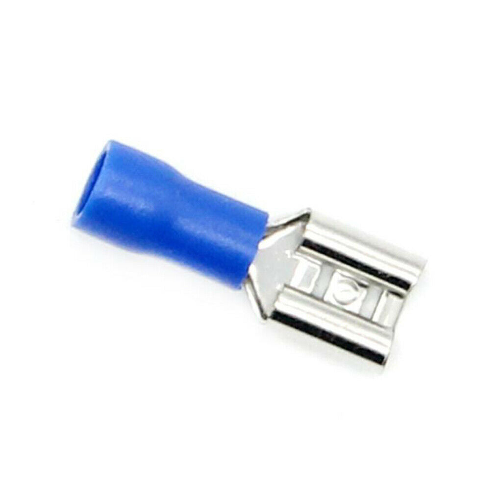 50 Pieces 6.3mm 14-16 AWG Insulated Female Spade Wire Crimp Terminal
