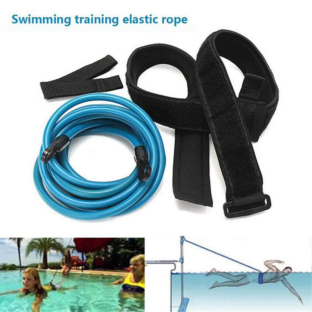 2 Set Swim Training Belt Exerciser Belt Cords Pool Swim Training Supplies