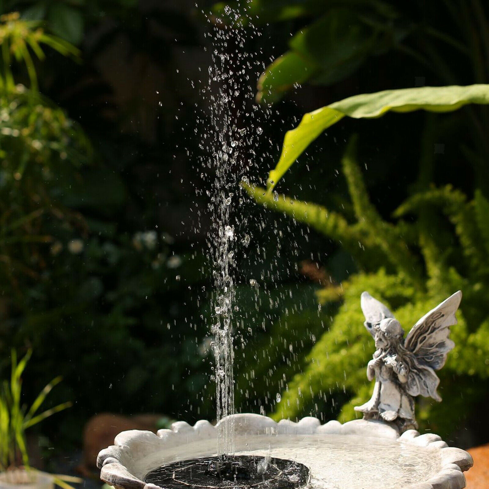 3 in 1 Solar Power Bird Bath Fountain 3W Floating Outdoor Pond Garden Patio
