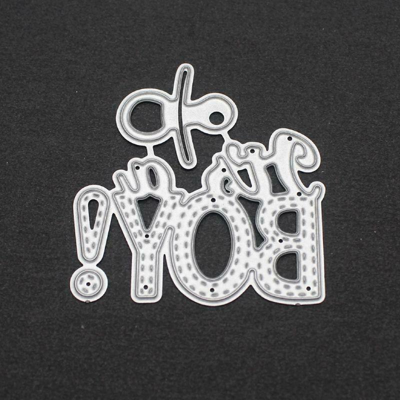 DIY Handicrafts "Boy" "Girl" Art Word Cutting Dies Metal Cutting Stencils Stamp