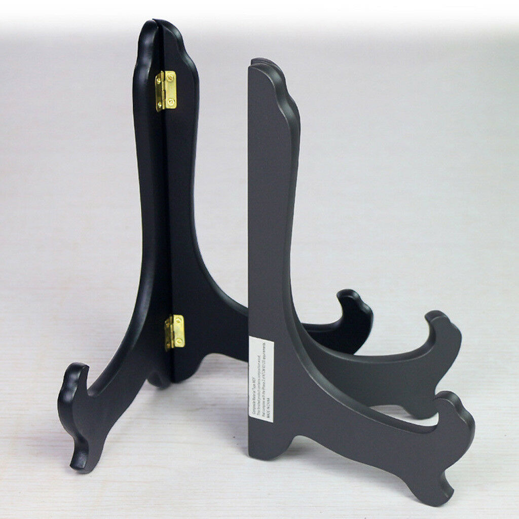 90° Folding Display Easel Stand Dish Plate Teacake Prize Holder Rack 14-inch