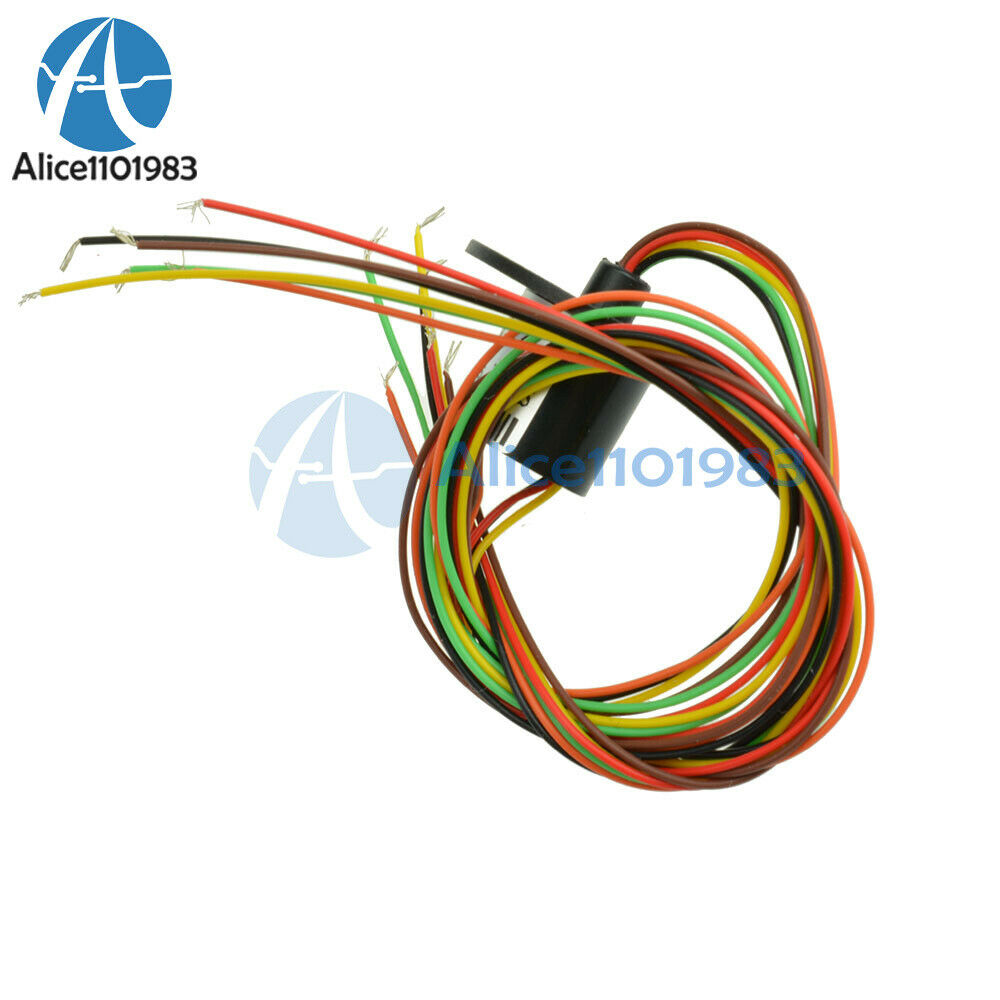 5PCS 12.5mm 300Rpm 6 Circuits Wires Capsule Slip Ring AC 240V Test Equipment
