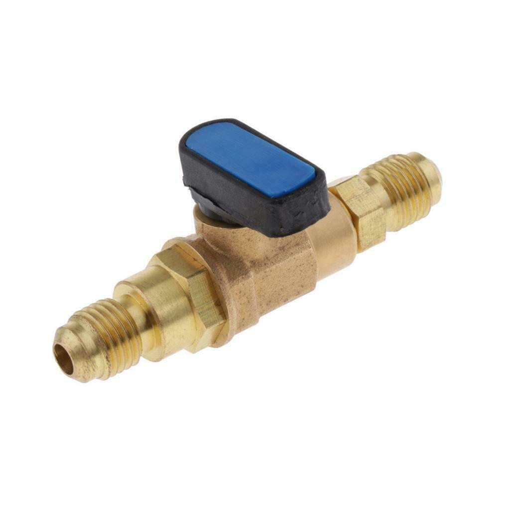 Refrigeration Ball Valve Connector 1/4 male thread for A/C Fluorine Safety