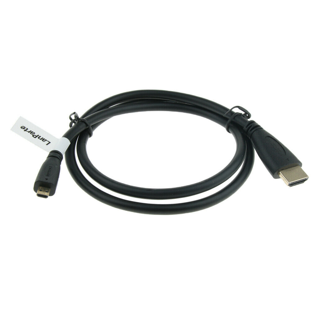 Lanparte 80mm Mirco to HDMI Power Cable Cord Wire for HD DSLR Video Shooting